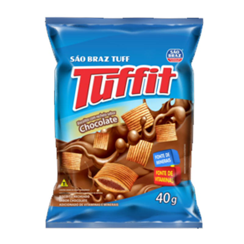 Tuffit Recheado Chocolate São Braz 40g