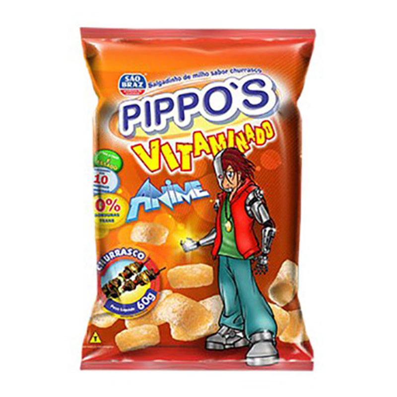 Salgadinho Pippos Anime Churrasco 60g