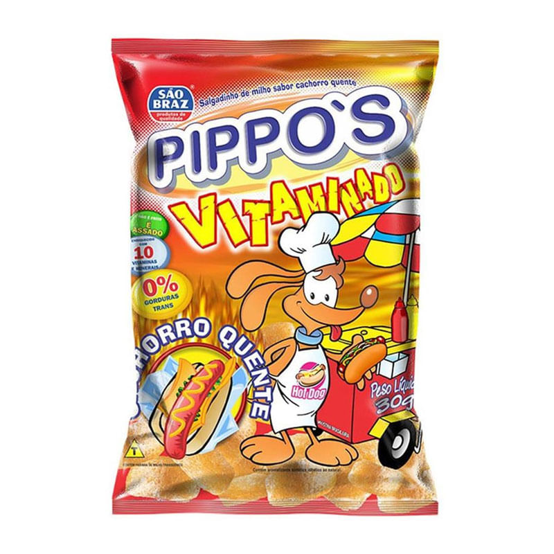 Salgadinho Pippos Cachorro Quente 30g