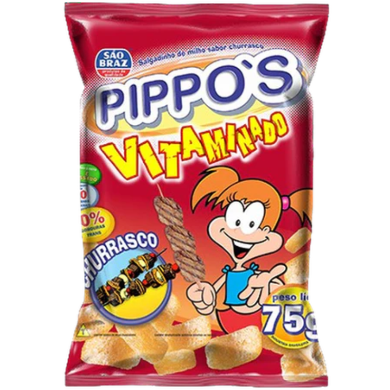 Salgadinho Pippos Churrasco 75g