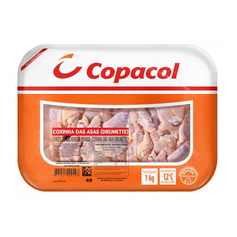 Coxinha da Asa Bandeja Copacol 1kg