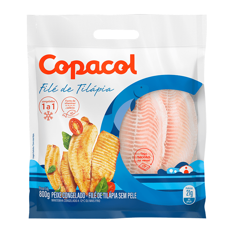 Filé de Tilápia Copacol Congelado 800g