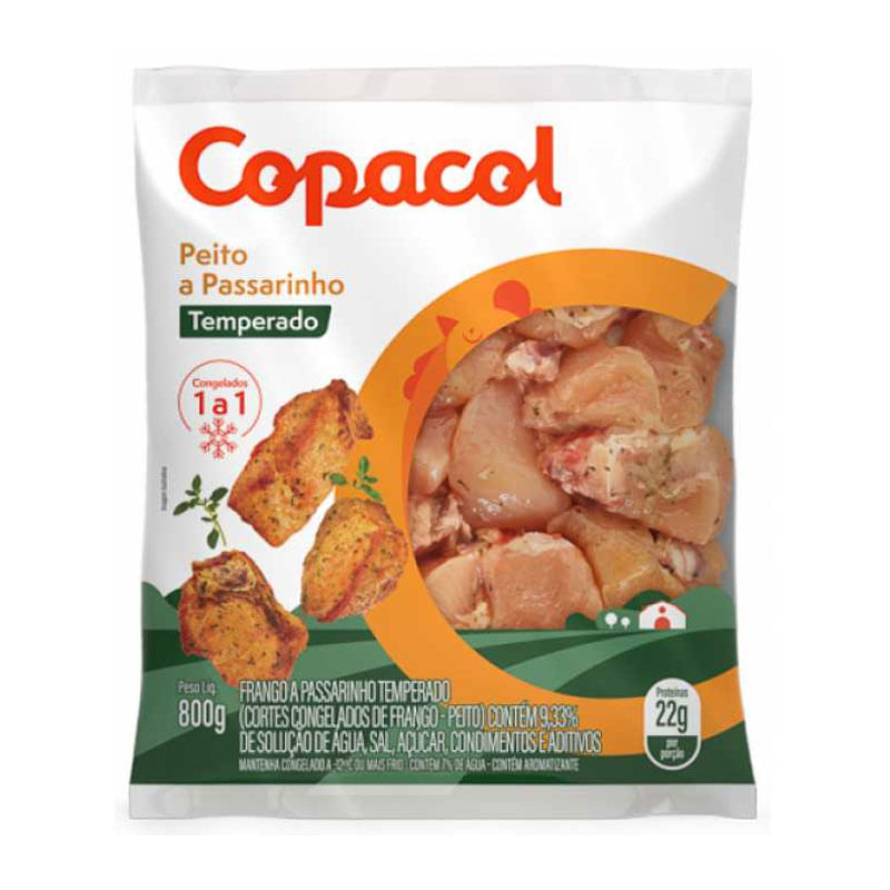 Frango á passarinho Temperado 800g