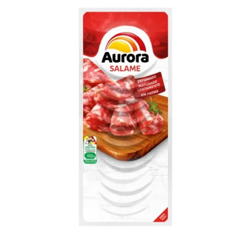 Salame Tipo Italiano Fatiado Aurora 100g