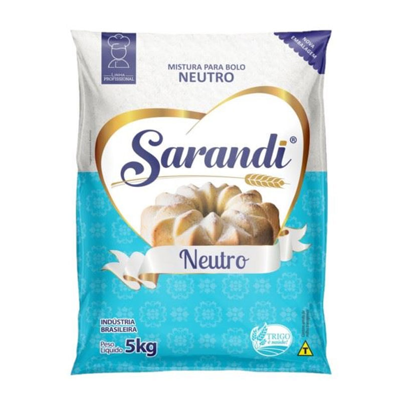 Mistura De Bolo Sarandi 5kg Neutro
