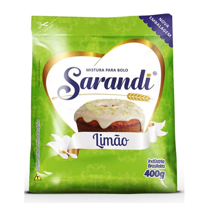 Mistura De Bolo Sarandi 400g Limão