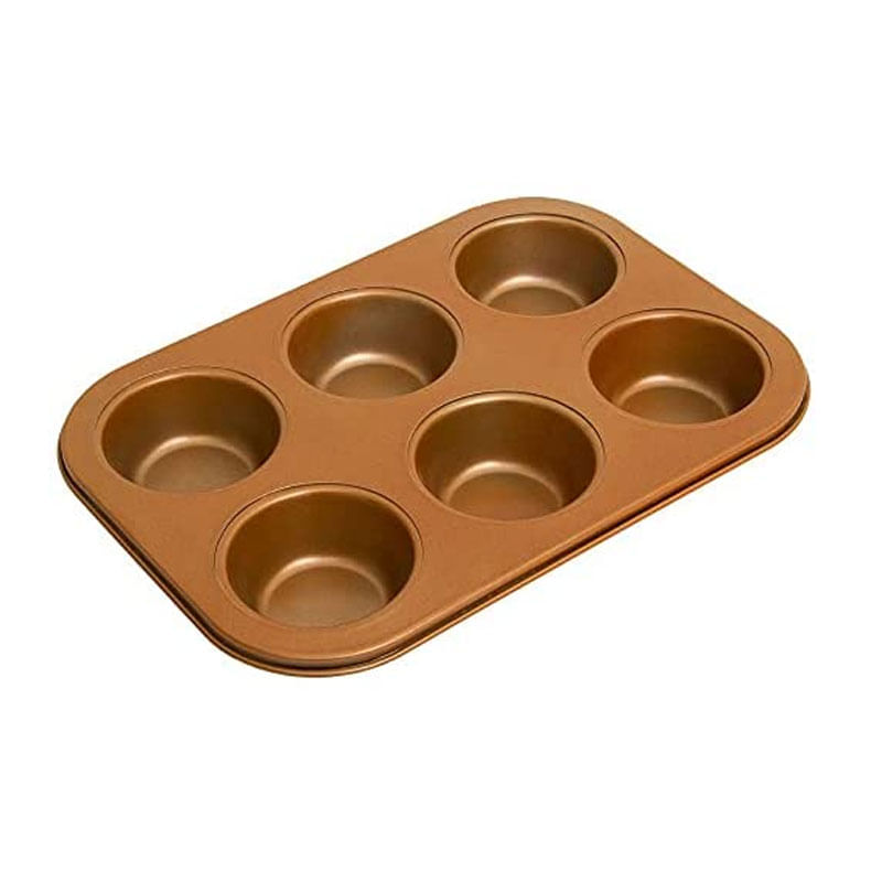 Forma Mimo Para 6 Cupcakes Bronze Ass1830