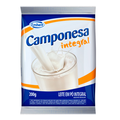 Leite em Pó Camponesa Integral 200g
