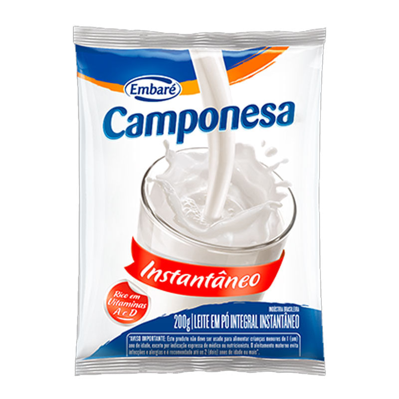 Leite em Pó Camponesa Instantâneo 200g