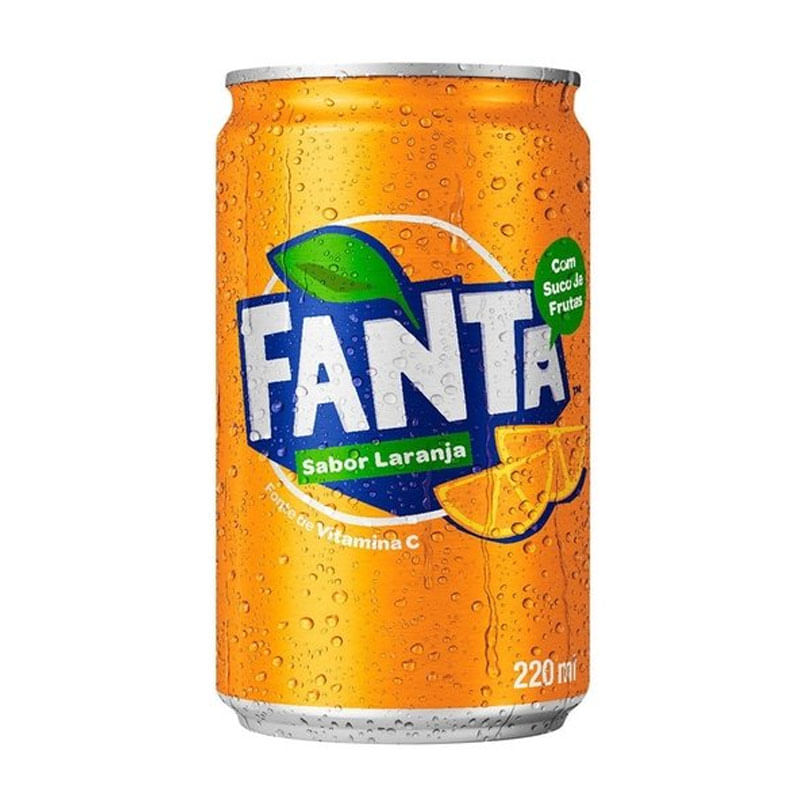 Refrigerante Fanta Laranja Sleek Lata 220ml