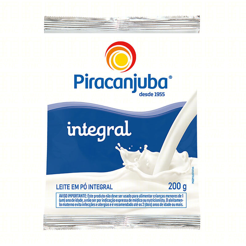 Leite em Pó Integral Piracanjuba 200g