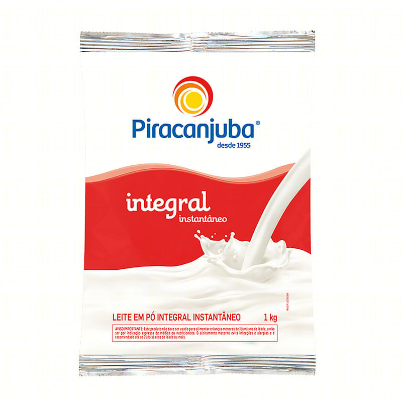 Leite em Pó Integral Instantâneo Piracanjuba 1kg