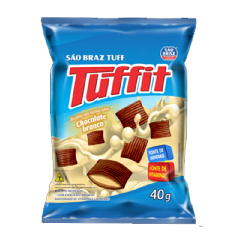 Tuffit recheado Chocolate Branco são Braz 40g