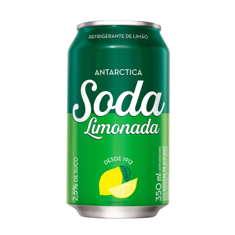 Refrigerante Soda Antarctica Limonada Lata 350ml