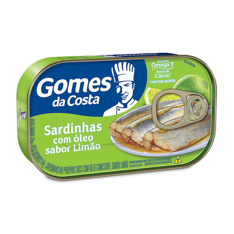 Sardinha Gomes Da Costa Limão 125g