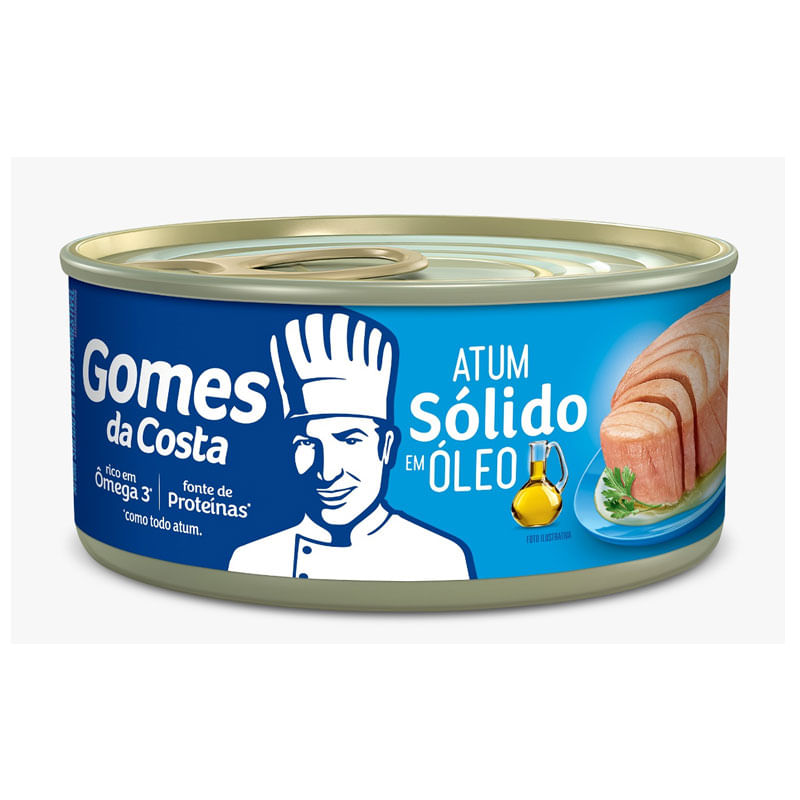 Atum Sólido em Óleo Gomes Da Costa 170g