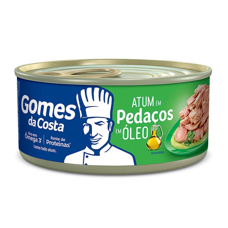 Atum Pedaço Em Óleo Gomes Da Costa 170g