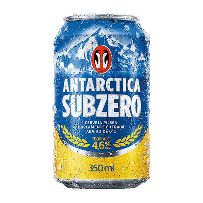 Cerveja Antarctica Subzero Lata 350ml