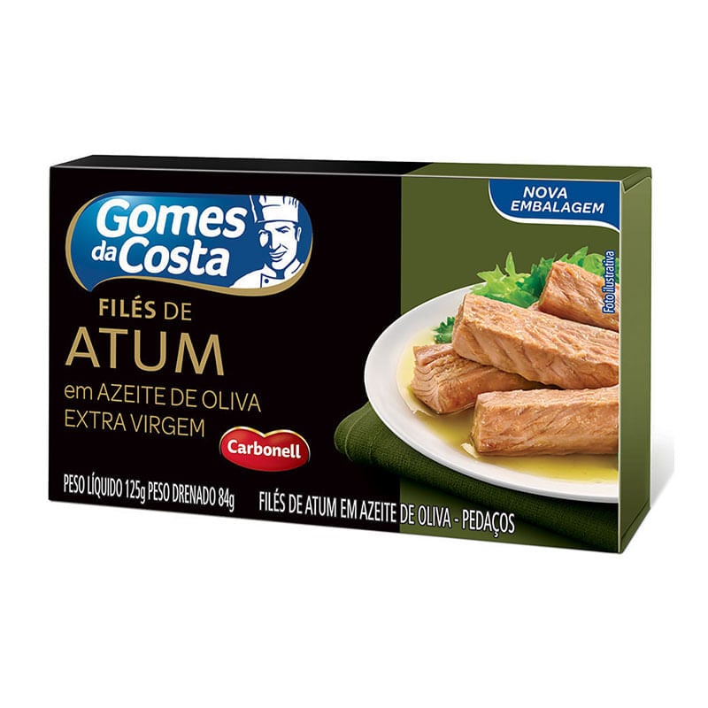 Filé de Atum em Azeite Extra Virgem Gomes da Costa 125g