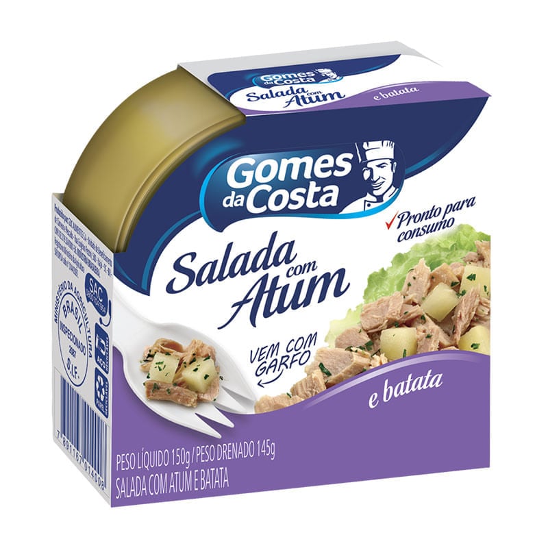 Salada Com Atum Batata Gomes Da Costa 150g