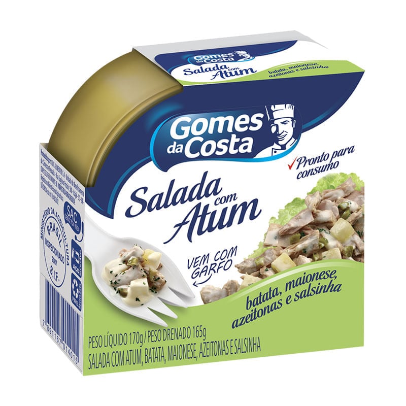 Salada Com Atum Batata/Maionese Gomes Da Costa 170g