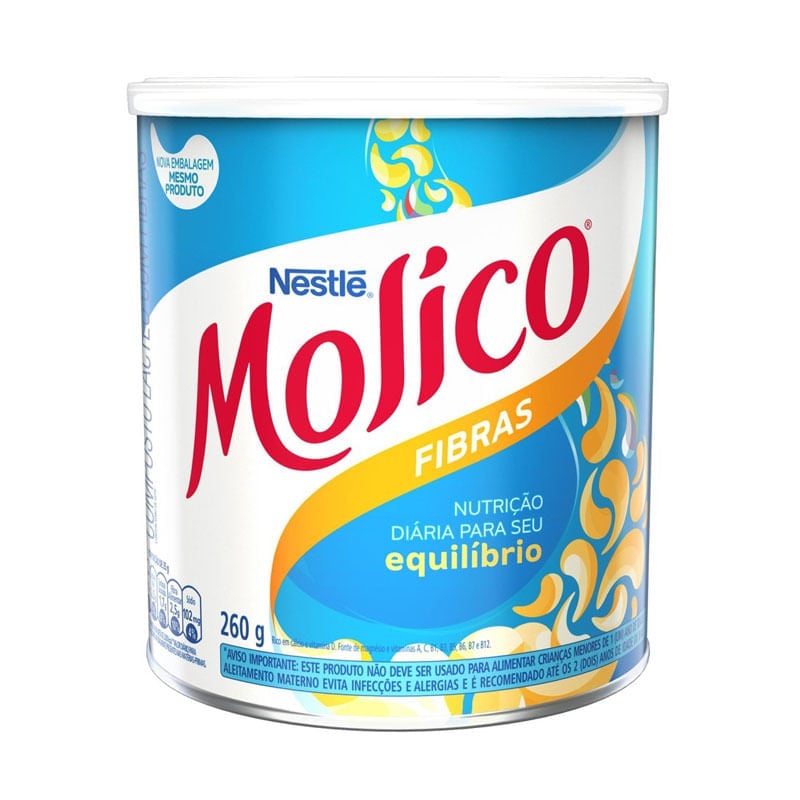 Leite Pó Molico Desnatado Fibras 280g
