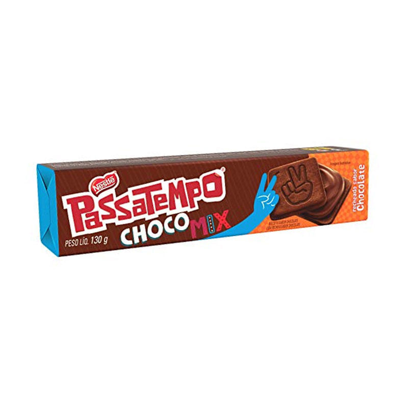 Biscoito Recheado PassaTempo ChocoMix 130g