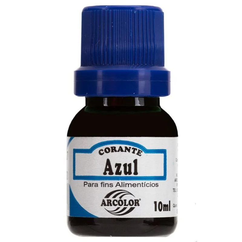 Corante Arcolor 10ml Frasco Azul 