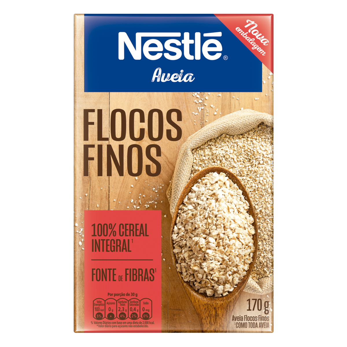 Aveia Nestlé Flocos Finos 170g