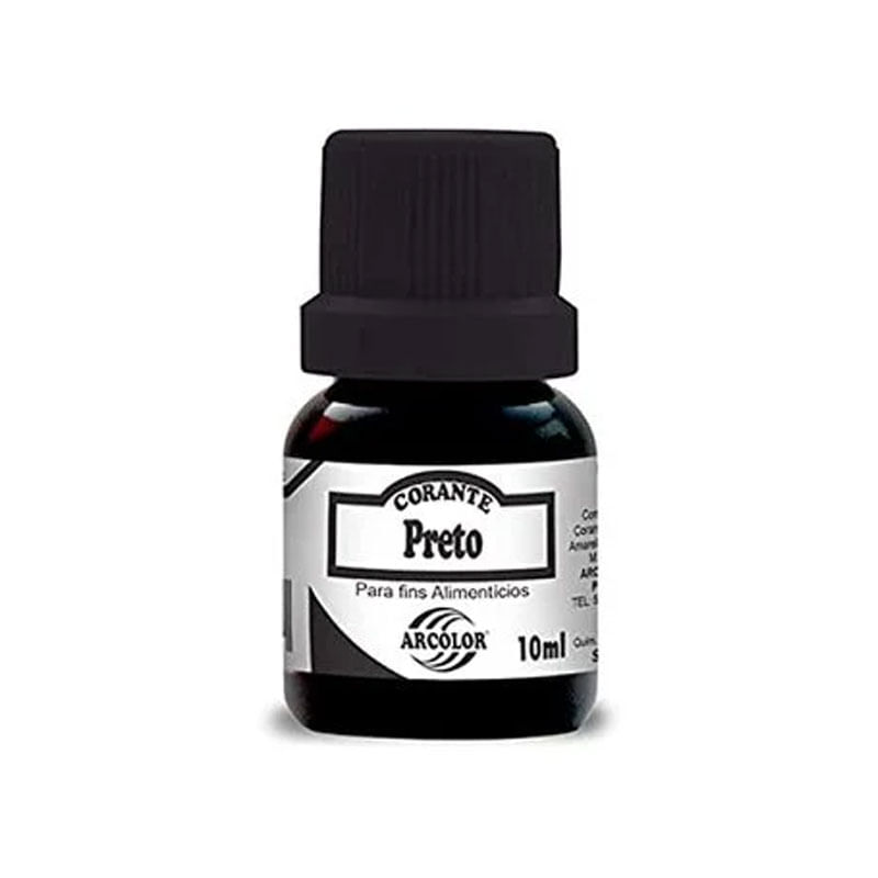 Corante Arcolor 10ml Frasco Preto