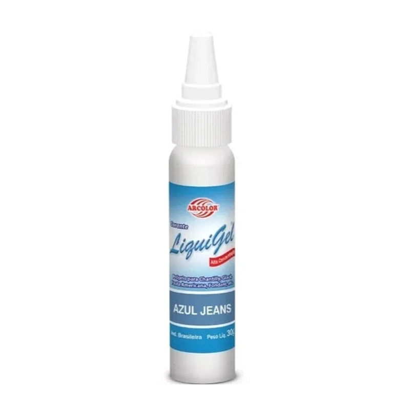 Corante Arcolor Liquigel 30g Azul Jeans