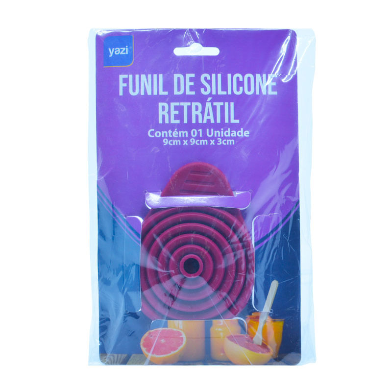 Funil de Silicone Yangzi Retrátil