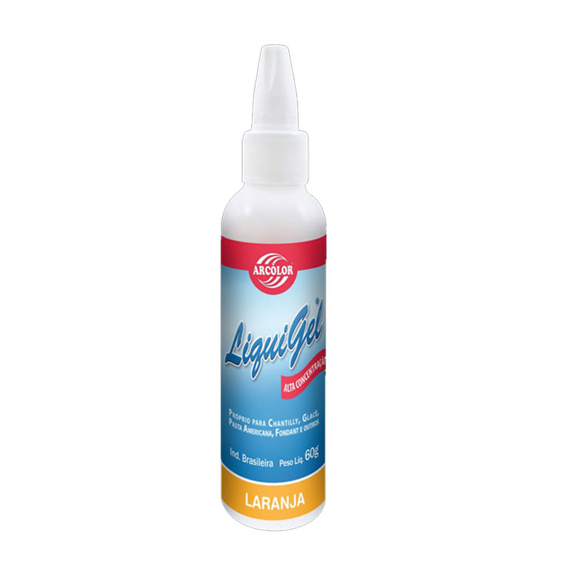Corante Arcolor Liquigel 60g Laranja