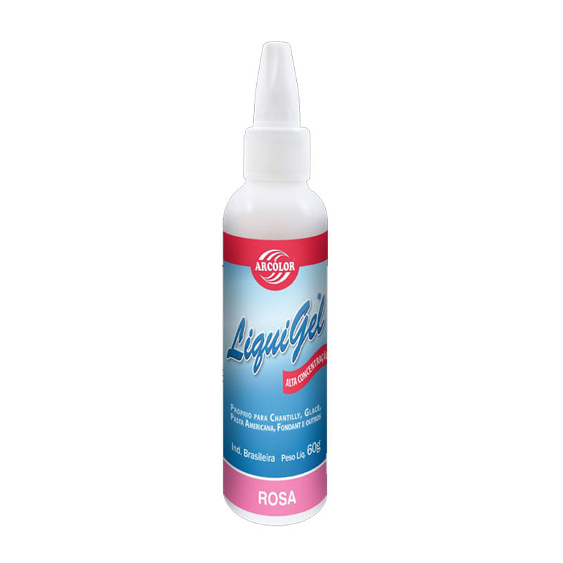 Corante Arcolor Liquigel 60g Rosa