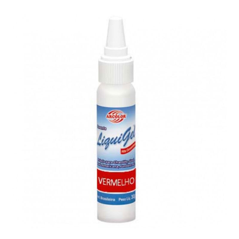 Corante Arcolor Liquigel 60g Vermelho