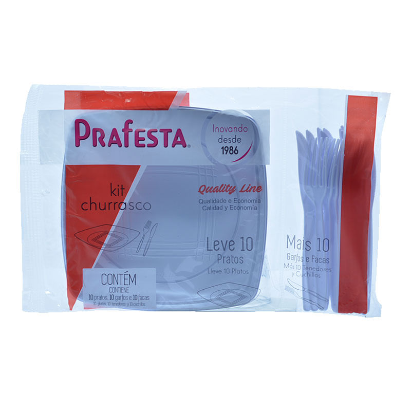 KIT CHURRASCO QUALITY LINE BR PRAFESTA