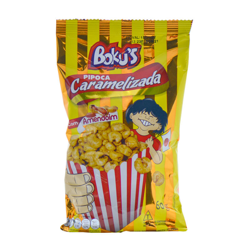 Pipoca Bokus Caramelizada com Amendoin 60g