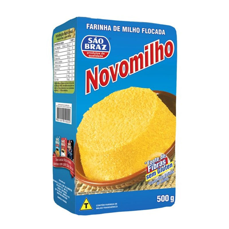 Farinha De Milho Floquinho Novomilho São Braz 500g