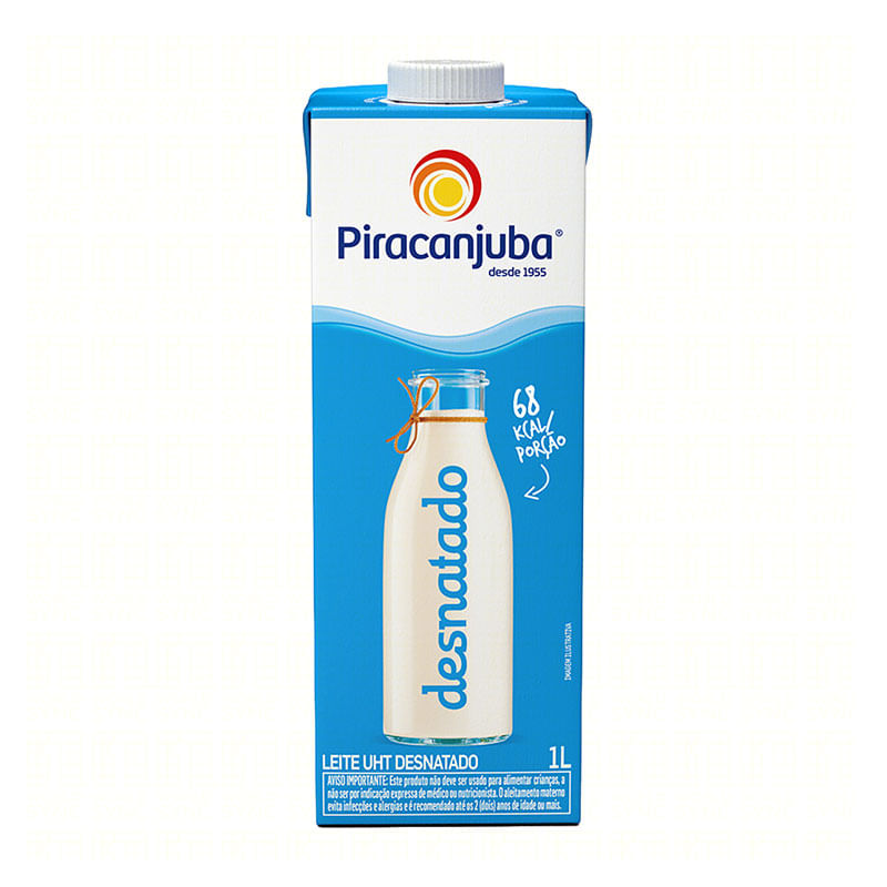 Leite UHT Piracanjuba Desnatado 1L