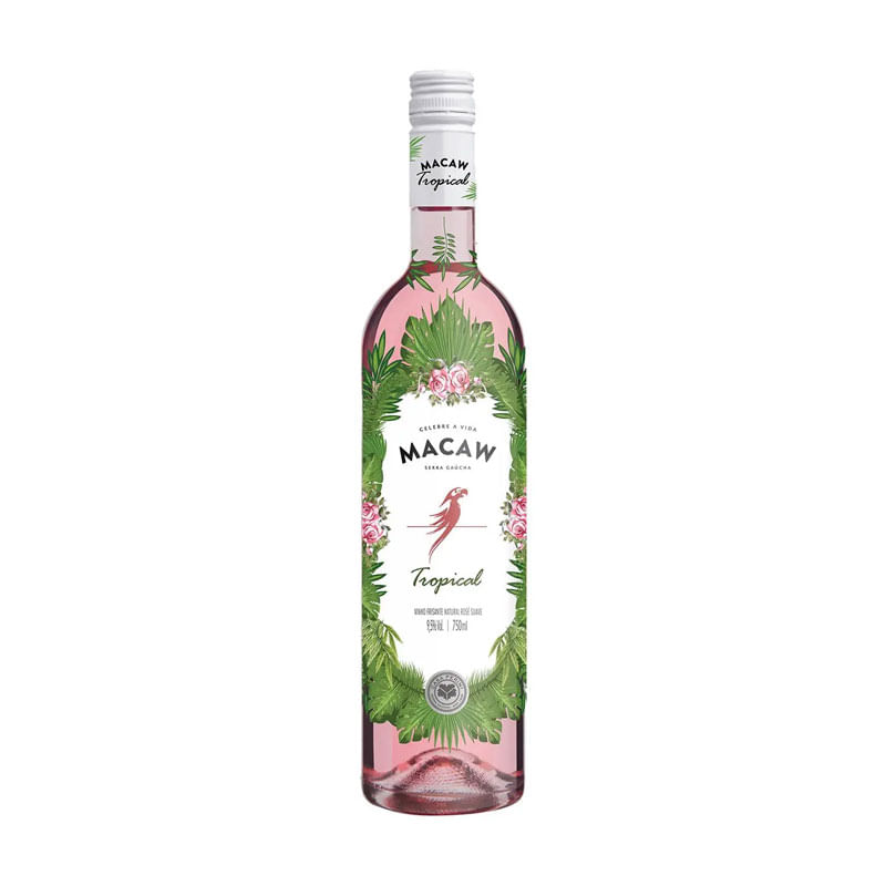 Vinho Rose Frisante Macaw Tropical 750ml