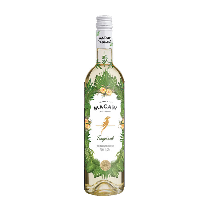 Vinho Ale Branco Frisante Macaw Troical 750ml