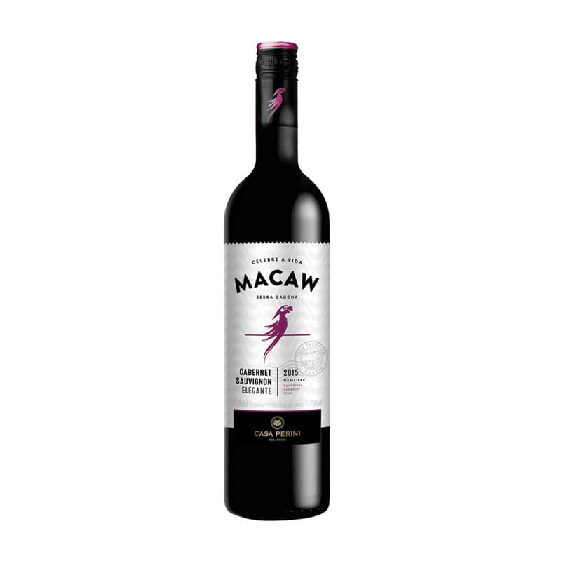 Vinho Tinto Demi-Sec Cabernet Suave Macaw 750ml