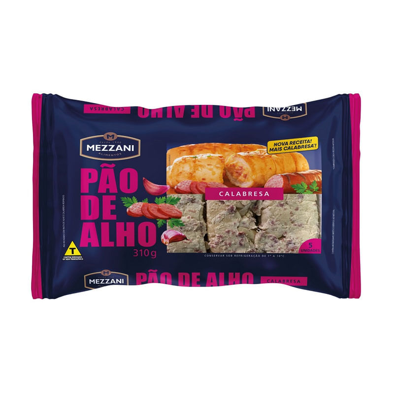 Pão de Alho Mezzani 310g Calabresa