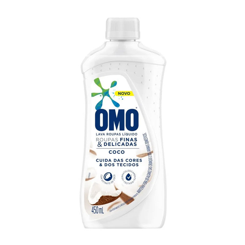 Sabão Liquido Omo Roupadas Delicadas Coco 450ml