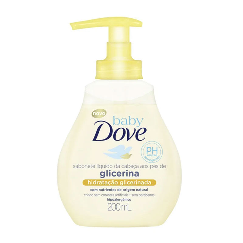 Sabonete Liquido Dove Baby Hidratação Glicerinada 200ml