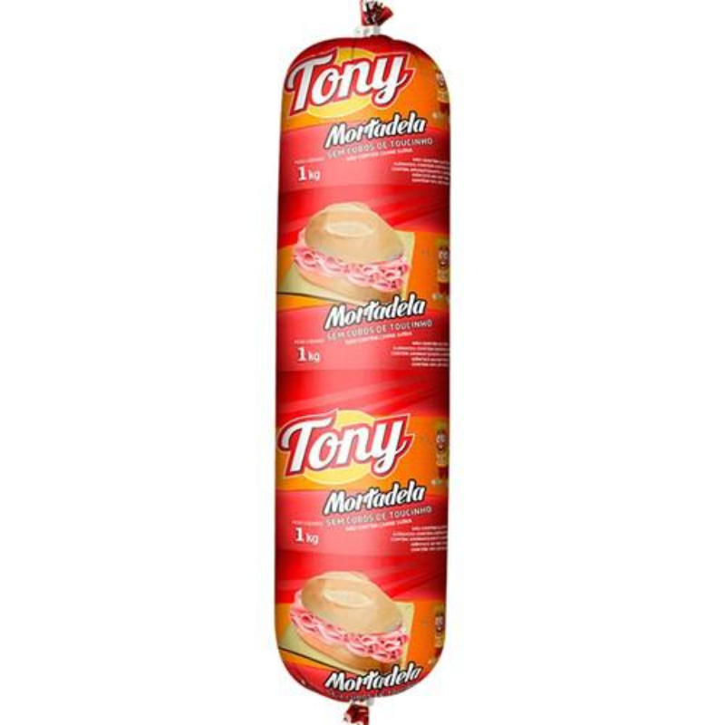 Mortadela Tony sem Cubos de Toucinho 1kg