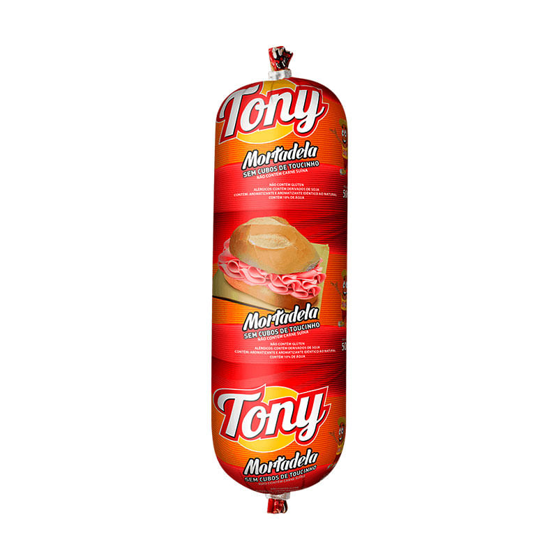 Mortadela Tony sem Cubos de Toucinho 500g