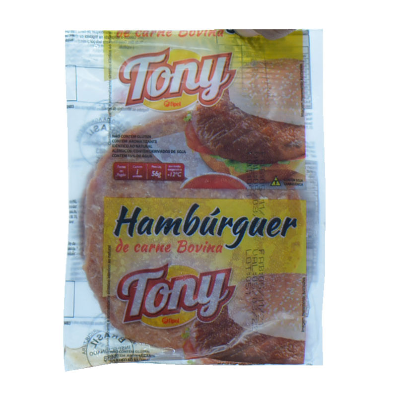 Hambúrguer Tony Carne Bovina 56g