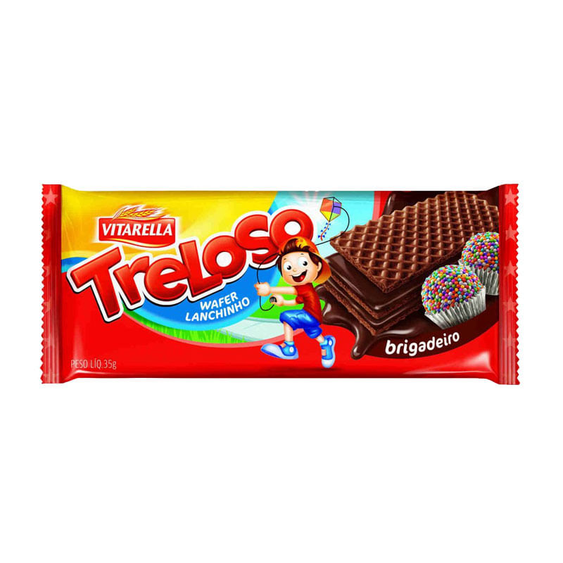 Biscoito Wafer Treloso 35g Brigadeiro