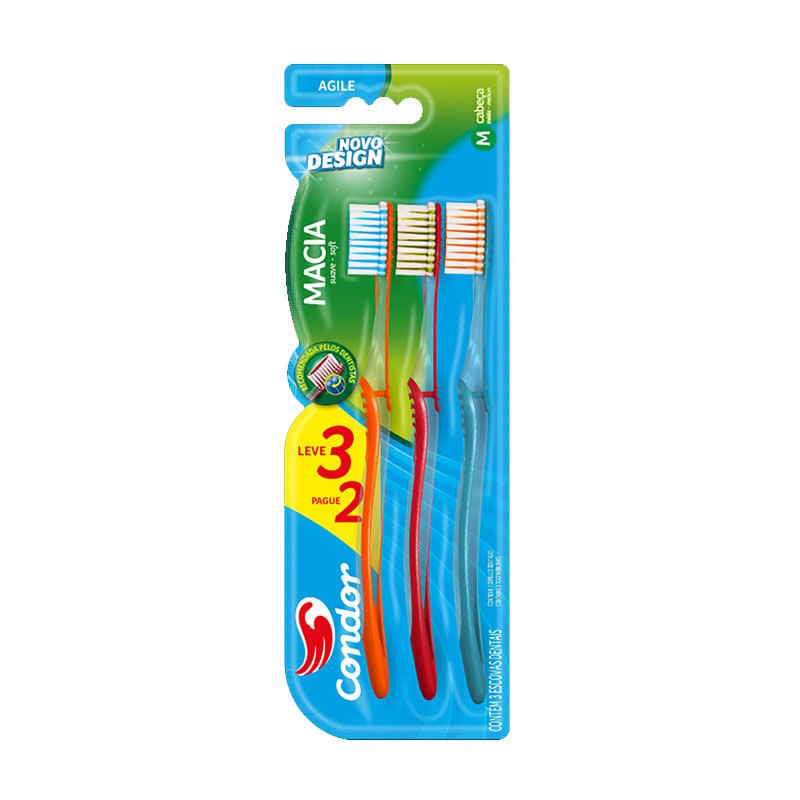 Escova Dental Condor 8107 Agile Leve 3 Pague 2 1X3un